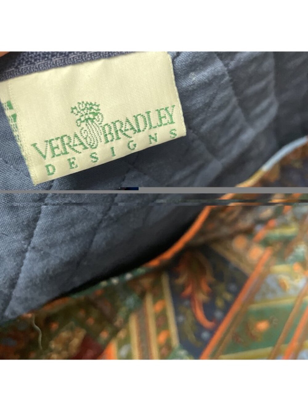 Vintage Retired VERA BRADLEY Designs Rare Medley Print Large 22” Duffel Bag - Picture 5 of 9